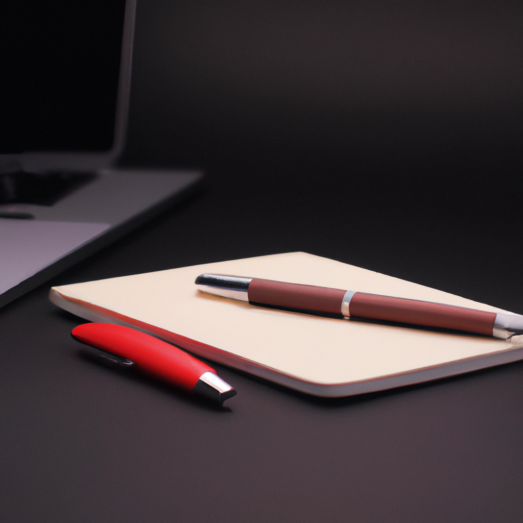 Lucas drafting ethics guidelines at a minimalist desk