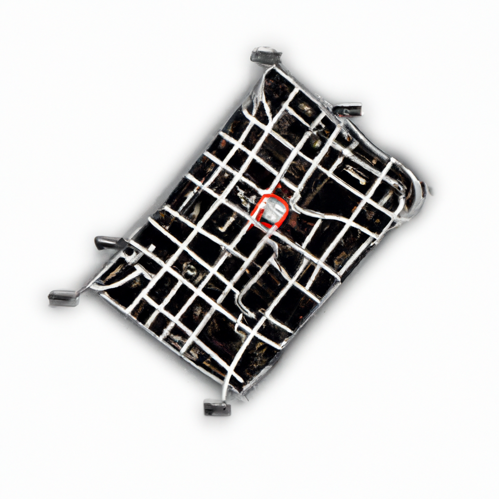 Minimal schematic map marker pointing to Toronto downtown area near Front St W